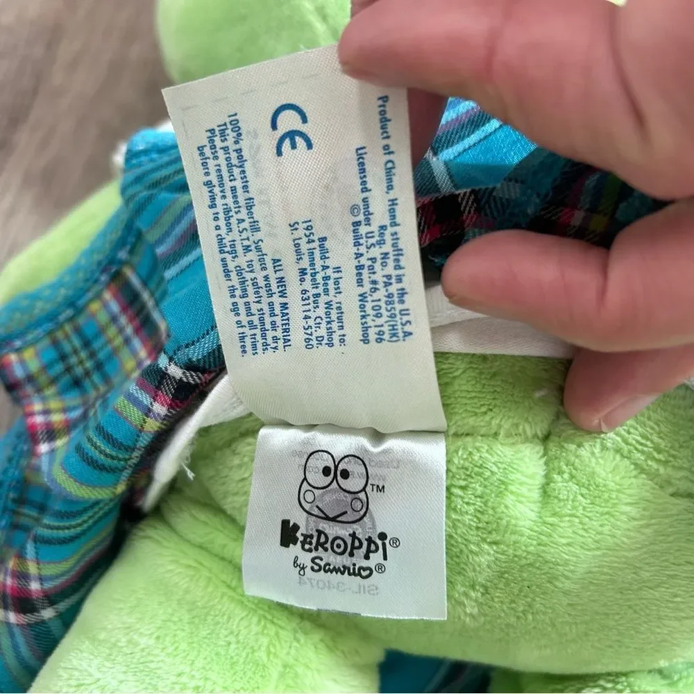 RARE Keroppi Sanrio Frog 50th Anniversary Edition Build a Bear